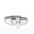 1.13CT Emerald Cut Diamond Engagement Ring